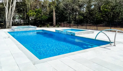 The Supreme™ 35 in Crystal Blue installed by Emerald Pool Works